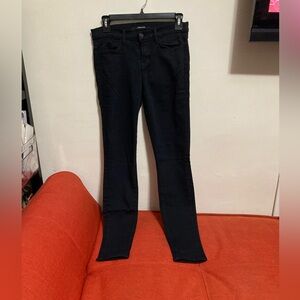 J BRAND SUPER SKINNY SERIOUS BLACK SIZE 26